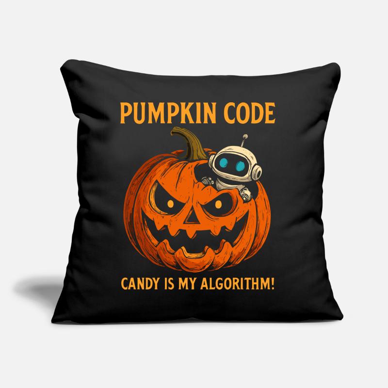 Pumpkin Code : Candy est mon algorithme ! Coussin et housse de 45 x 45 cm