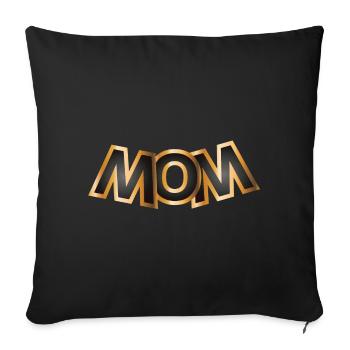 Golden mom - Sofa pillow with filling 45cm x 45cm - black - Front