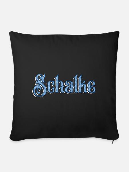 Schalke - Sofakissen mit Füllung 45 x 45 cm - Schwarz
