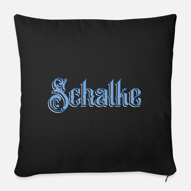 Schalke - Sofakissen mit Füllung 45 x 45 cm - Schwarz