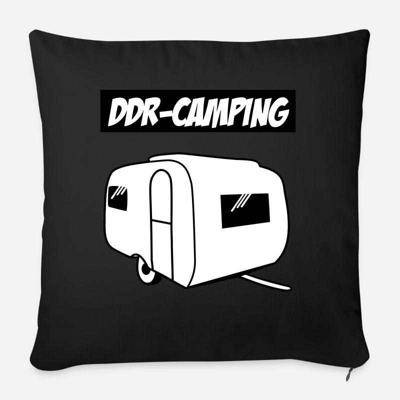 DDR-Camping QEK Junior - Sofakissen mit Füllung 45 x 45 cm - Schwarz