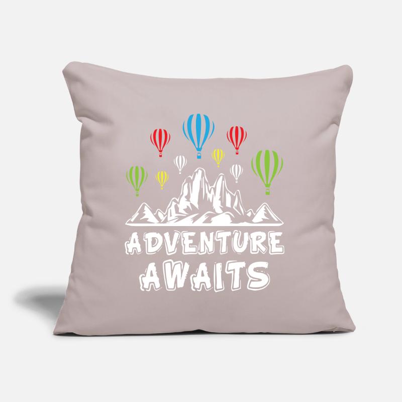 L'avventura attende le mongolfiere Cuscino da divano 45 x 45 cm con riempimento