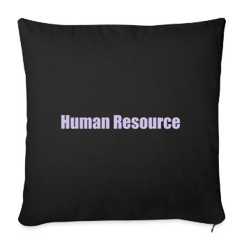 Nerdy Design "Human Resource" - Sofakissen mit Füllung 45 x 45 cm - Schwarz - Vorne