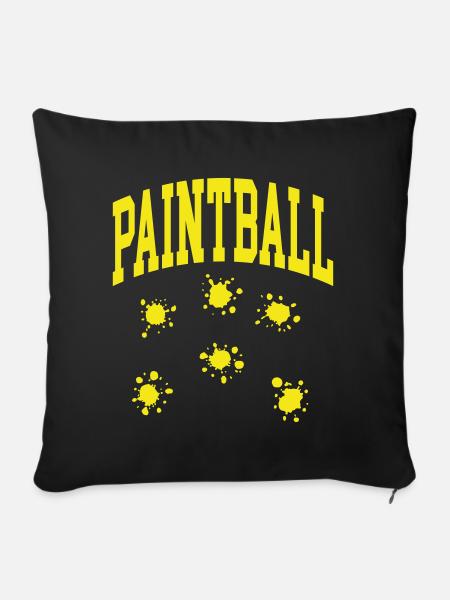 Paintball - Sofakissen mit Füllung 45 x 45 cm - Schwarz