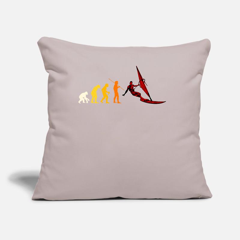 Cadeau d'évolution de planche à voile Coussin et housse de 45 x 45 cm