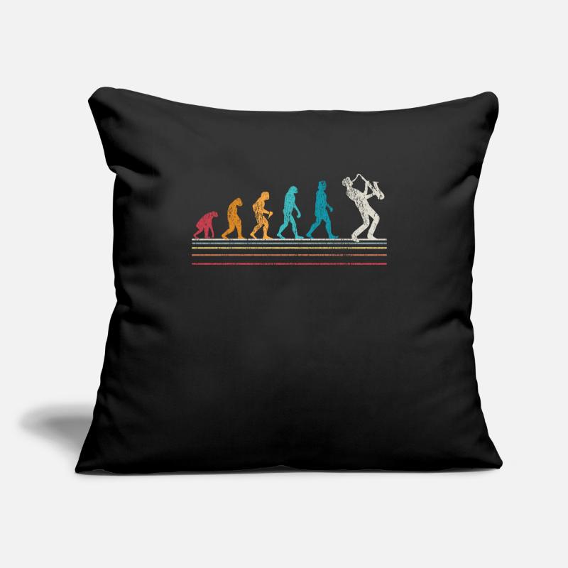 Saxophone Evolution Sax Retro Gift Sofa pillow with filling 45cm x 45cm