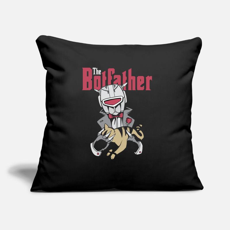 Botfather Robot Roboter Geschenke Sofakissen mit Füllung 45 x 45 cm