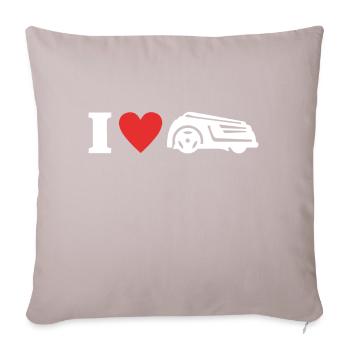Faucheuse robotique tondeuse robotique tondeuse robot - Coussin et housse de 45 x 45 cm - taupe clair - Devant