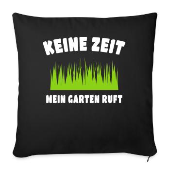 Garten Gärtnern Kleingärtner Hobbygärtner - Sofakissen mit Füllung 45 x 45 cm - Schwarz - Vorne