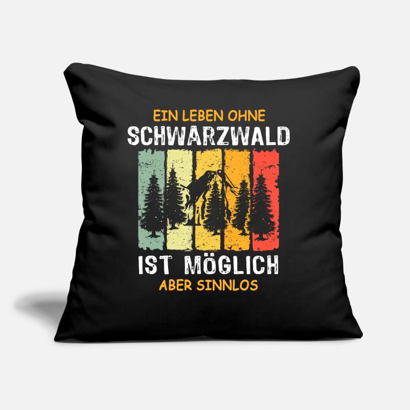 Schwarzwälder Sprüche Schwarzwald Sofakissen mit Füllung 45 x 45 cm