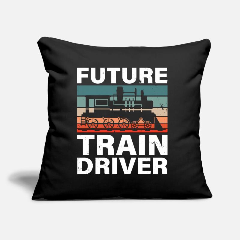 Railroad Train Engineer Future Train Driver Sofa pillow with filling 45cm x 45cm