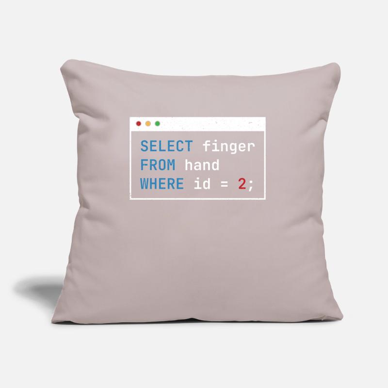 Hacking Code Cybersecurity Selected Finger Hacker Sofa pillow with filling 45cm x 45cm