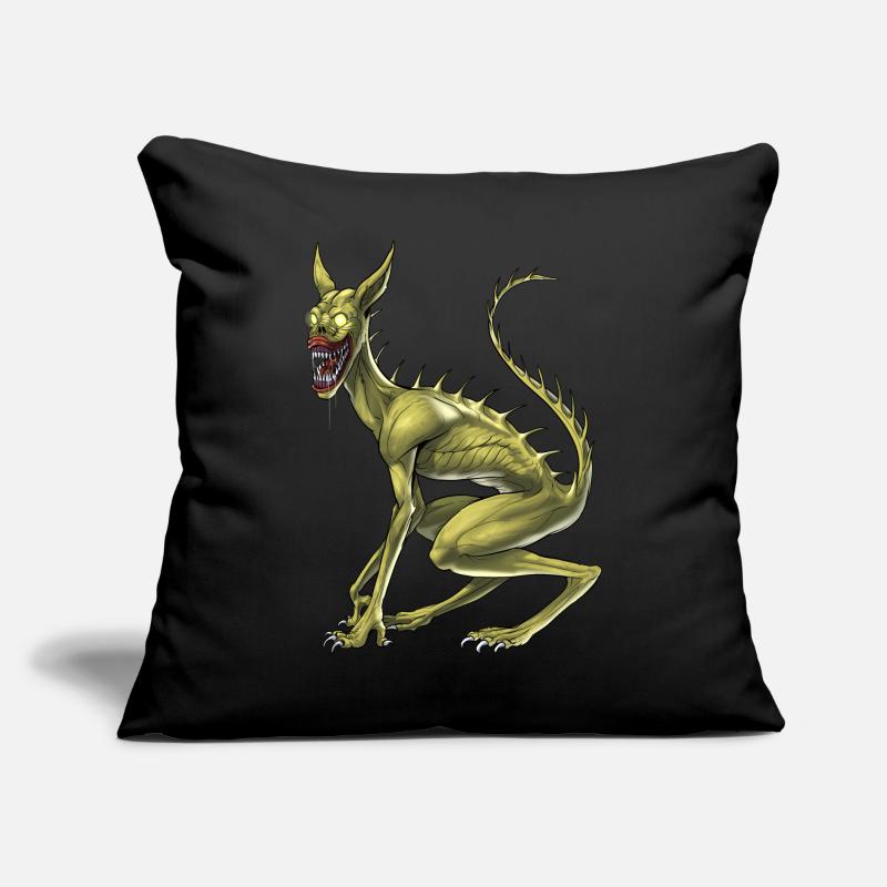 Kryptidisches Monster Chupacabra Sofakissen mit Füllung 45 x 45 cm