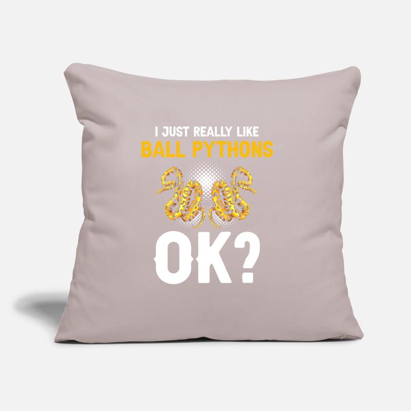 King python design pour les amateurs de serpents Coussin et housse de 45 x 45 cm