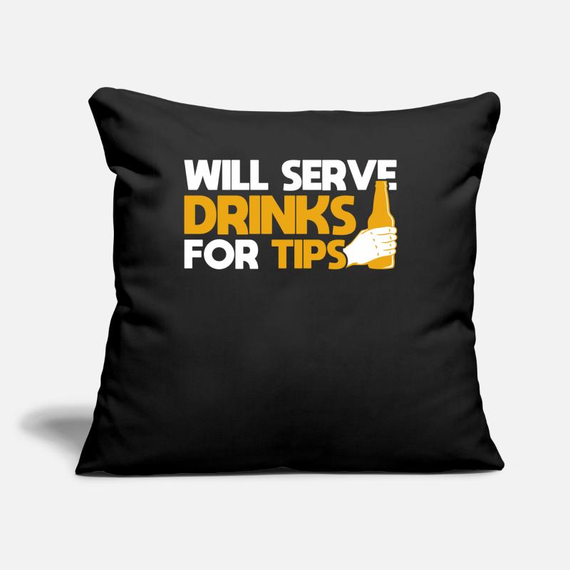 Bartender Gift Mixologist Saying Bar Sofa pillow with filling 45cm x 45cm