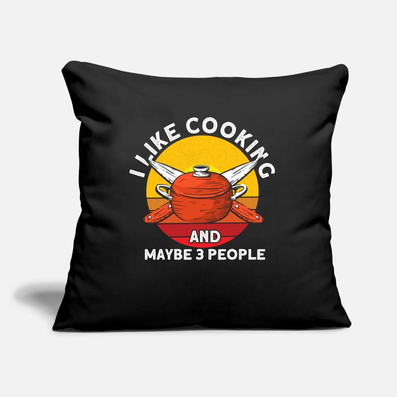 Küchenchef Spruch Geschenk Lustig Koch Sofakissen mit Füllung 45 x 45 cm