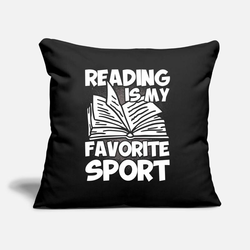 Book reading bookwork gift reading books Sofa pillow with filling 45cm x 45cm