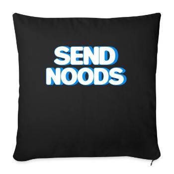 Ramen Noodle Lover Chopsticks Japanese Noodle - Sofa pillow with filling 45cm x 45cm - black - Front