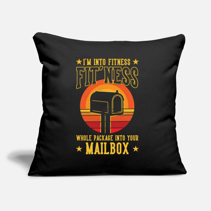 Postman Postman Postman Parcel Delivery Job Postman Sofa pillow with filling 45cm x 45cm