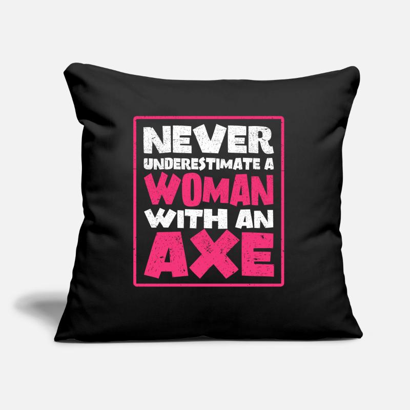 Axt Werfer Axt Werfen Mutter Mama Axt Geschenk Sofakissen mit Füllung 45 x 45 cm