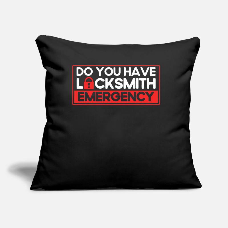 Locksmith lock picking employee locksmith shop Sofa pillow with filling 45cm x 45cm