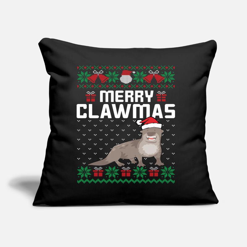 Joyeux Noël Tenue de Castor Coussin et housse de 45 x 45 cm