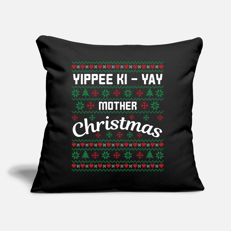 Yippee hi yay Mère de Noël Coussin et housse de 45 x 45 cm
