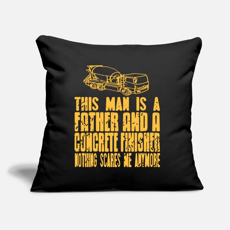 Conception de constructeur en béton pour les constructeurs et le chantier de construction Coussin et housse de 45 x 45 cm