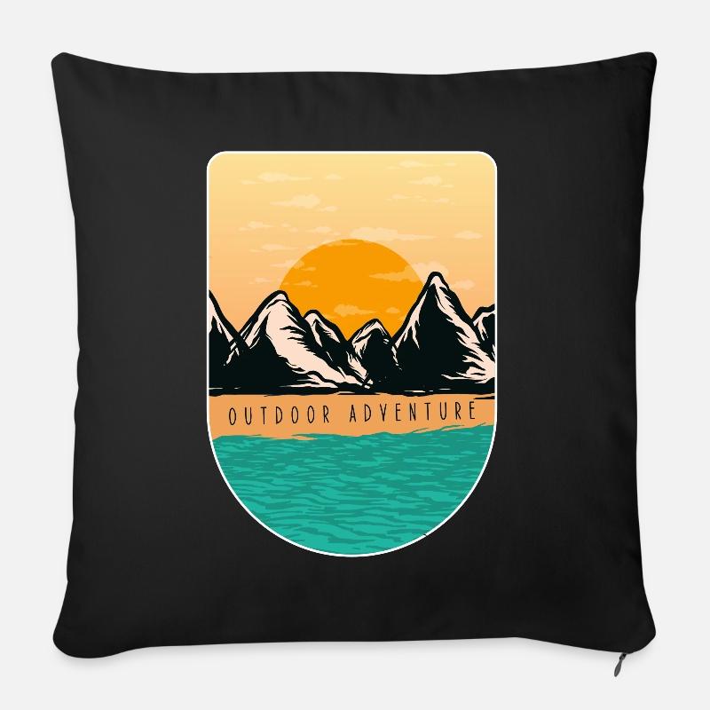 Out Door Outfit - Sofakissen mit Füllung 45 x 45 cm - Schwarz