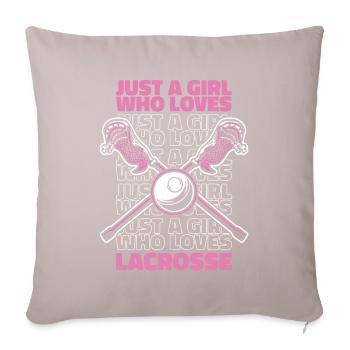 Sports de crosse Joueurs de crosse - Coussin et housse de 45 x 45 cm - taupe clair - Devant