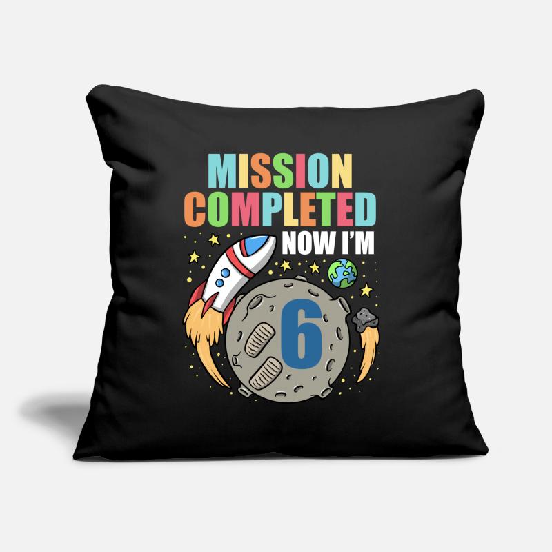 Space Birthday 6 Astronaut Planets Rocket Ship Sofa pillow with filling 45cm x 45cm