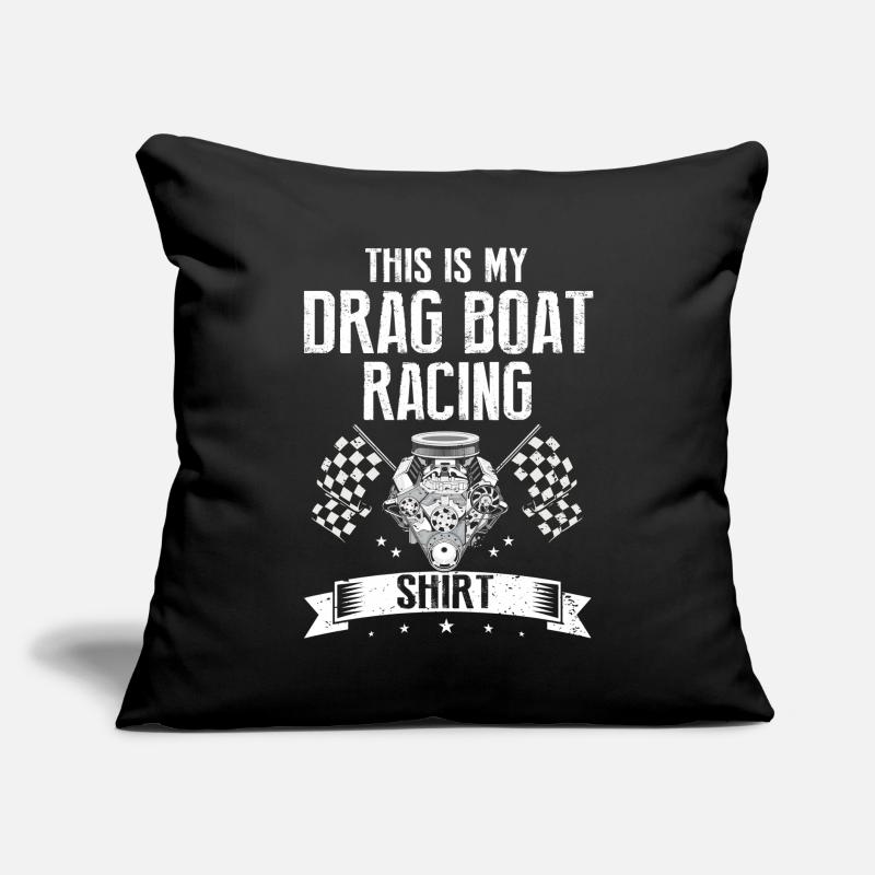 Conception de bateaux de course pour les courses de dragsters Coussin et housse de 45 x 45 cm