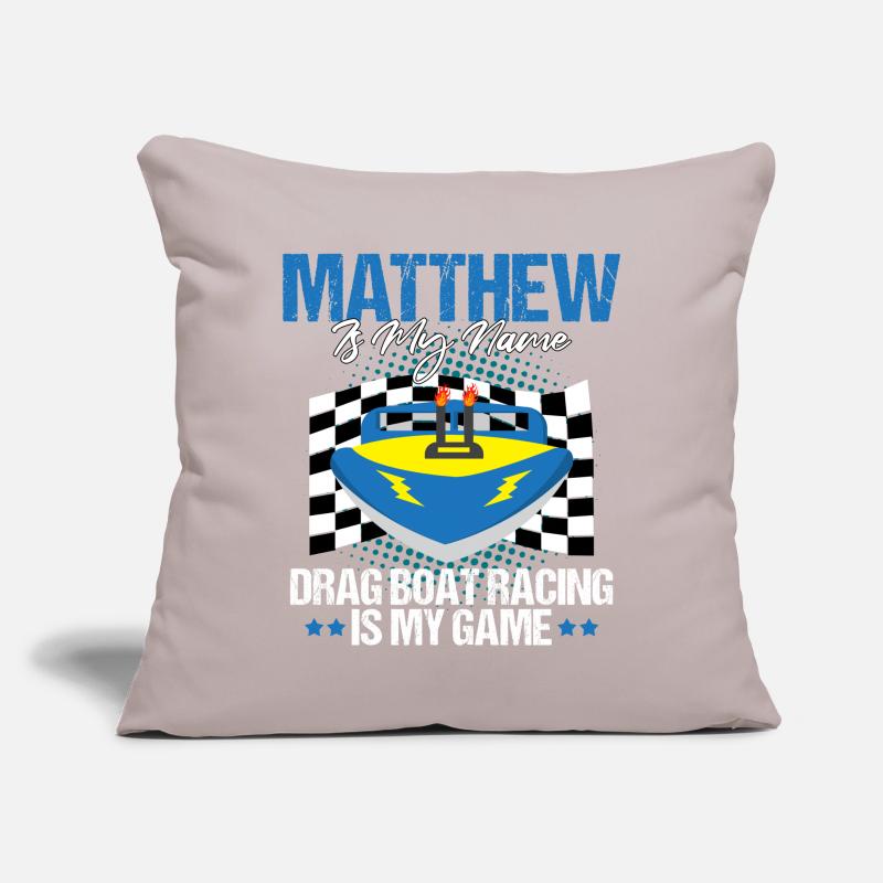 Conception de bateaux de course pour les courses de dragsters Coussin et housse de 45 x 45 cm