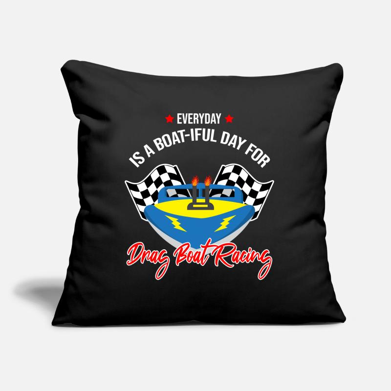 Conception de bateaux de course pour les courses de dragsters Coussin et housse de 45 x 45 cm