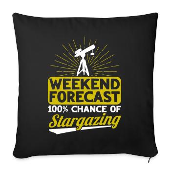 Stargazer Poison Cosmology Stargazing - Sofa pillow with filling 45cm x 45cm - black - Front