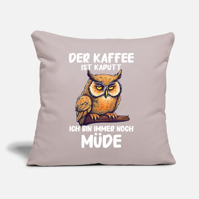 Nachteule Eule Eulen Vogel Sofakissen mit Füllung 45 x 45 cm