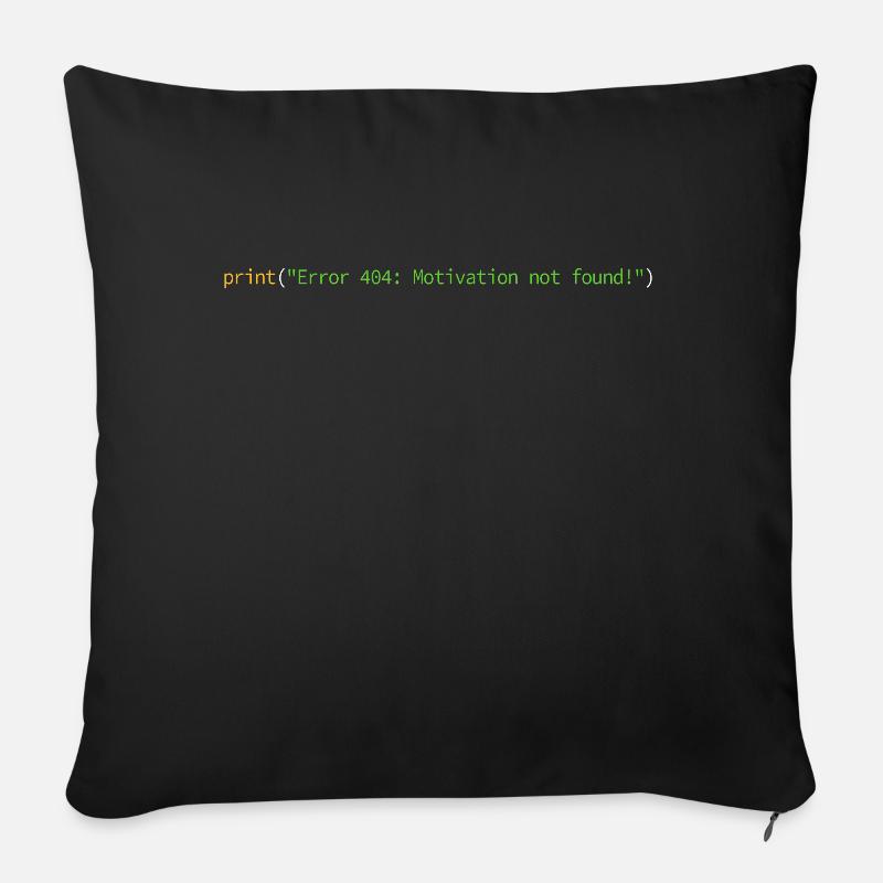 Programmierer Informatiker Nerd Softwareingenieur - Sofakissen mit Füllung 45 x 45 cm - Schwarz