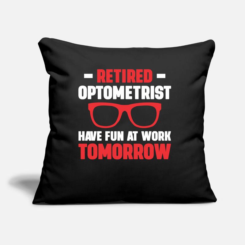 Optiker Geschenk Optometrie Sofakissen mit Füllung 45 x 45 cm