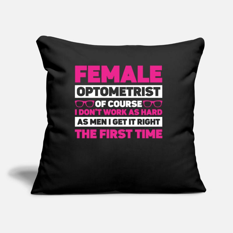 Opticien Gift Optometry Coussin et housse de 45 x 45 cm
