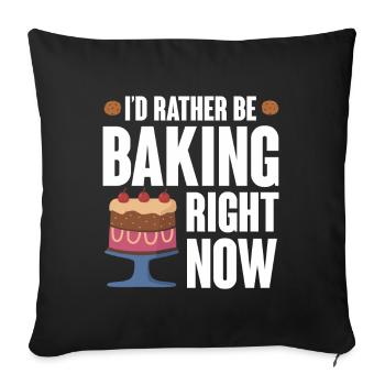 Chef Pâtissier Pâtisserie Boulanger Pâtisserie Pâtisserie - Coussin et housse de 45 x 45 cm - noir - Devant