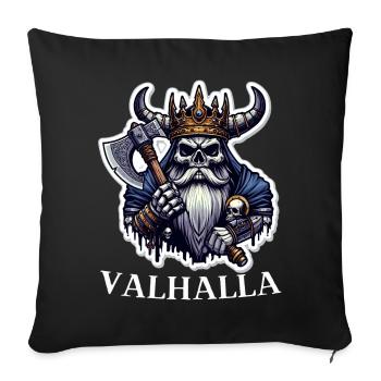 Viking Norse Warrior King Axe Valhalla - Sofa pillow with filling 45cm x 45cm - black - Front