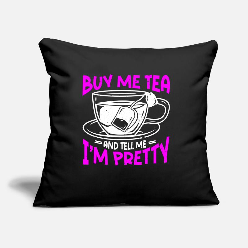 Tea Drinker Tea Sofa pillow with filling 45cm x 45cm