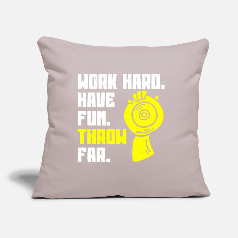 Diskuswerfer Leichtathletik Diskuswerfen Sofakissen mit Füllung 45 x 45 cm