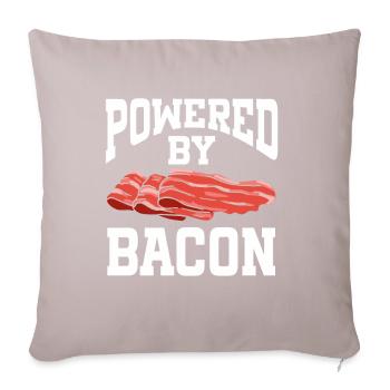 Powered By Bacon - Sofakissen mit Füllung 45 x 45 cm - helles Taupe - Vorne