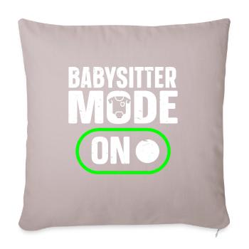 Babysitter Babysitting - Sofa pillow with filling 45cm x 45cm - light taupe - Front