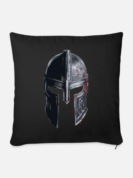 Kreuzritter Tempelritter Mittelalter - Sofakissen mit Füllung 45 x 45 cm - Schwarz