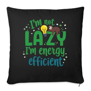 Lustiges Design für entspannte Lebensstile! - Sofakissen mit Füllung 45 x 45 cm - Schwarz - Vorne