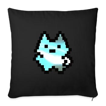 Kleiner Pixel-Kerl - Sofakissen mit Füllung 45 x 45 cm - Schwarz - Vorne