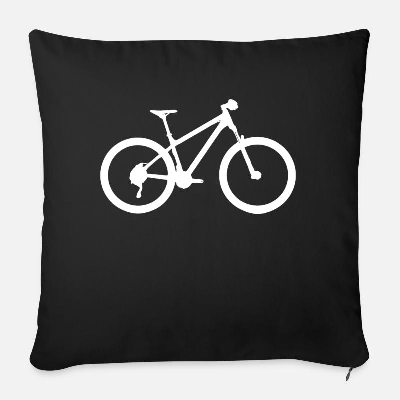 Rad 2 blanc - Coussin et housse de 45 x 45 cm - noir