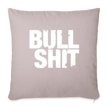 Bullshit - ce sont des conneries! - Coussin et housse de 45 x 45 cm - taupe clair - Devant